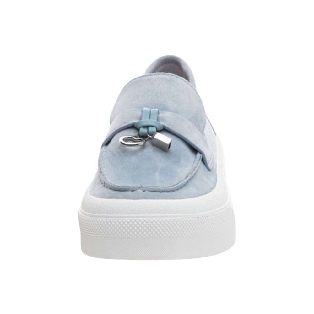 New NIB JSlides NYC Light Blue Suede Goliath Loafer Sneakers Women’s Size 9